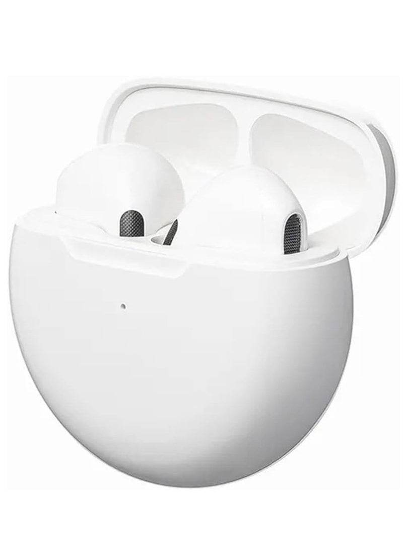 JNUOBI TWS Bluetooth Earphone - Model - LY-22 - Powerful Built-in Microphone - Stylish Design - With Case - White - Image 1