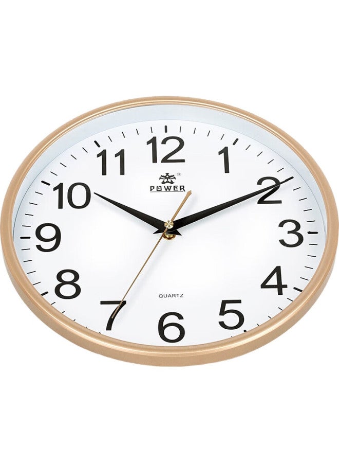 POWER Bawang Wall Clock, Living Room Simple Clock, Creative Low-Noise Wall-Mounted Electronic Clock, 25Cm Gold Bw23008A - Image 3