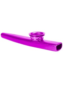 Mike Music Metal Kazoo Aluminum Alloy Kazoo Musical Instrument for Child Adult Beginner Guitar Ukulele Companion Flute Accompaniment Instrument - Purple  - Image 1