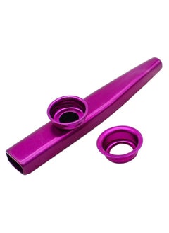 Mike Music Metal Kazoo Aluminum Alloy Kazoo Musical Instrument for Child Adult Beginner Guitar Ukulele Companion Flute Accompaniment Instrument - Purple  - Image 2