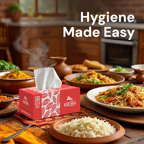 Kressa 2 Ply Facial Tissue Box | Face Tissue | 6 Boxes 100 Pulls Per Box With Total 600 Pulls Made Of 100% Natural Virgin Pulp - Image 5