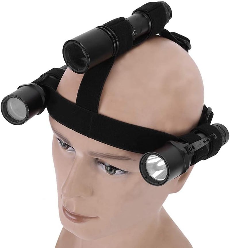 MiOYOOW Head Lamp Strap Elastic Headlight Holder Strap Flashlight Headband for Flashlight with a Diameter of 1833cm - Image 5