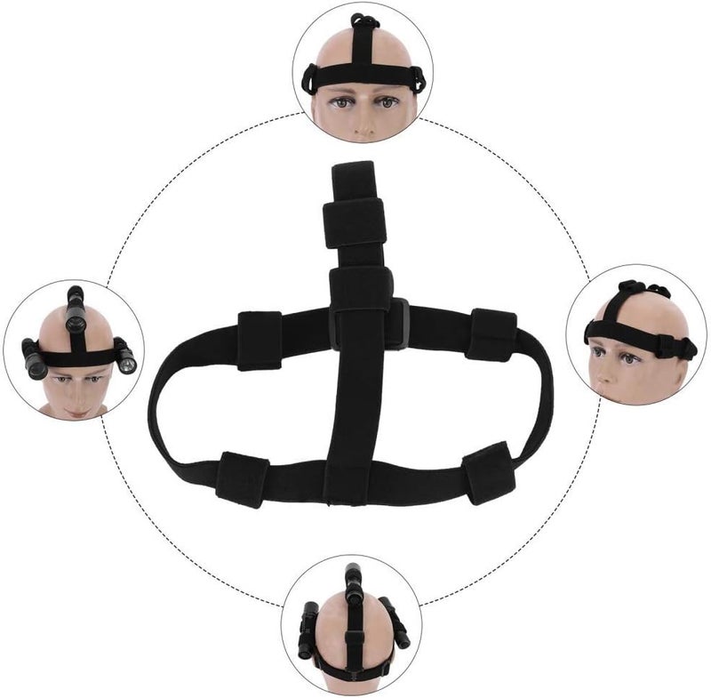 MiOYOOW Head Lamp Strap Elastic Headlight Holder Strap Flashlight Headband for Flashlight with a Diameter of 1833cm - Image 4
