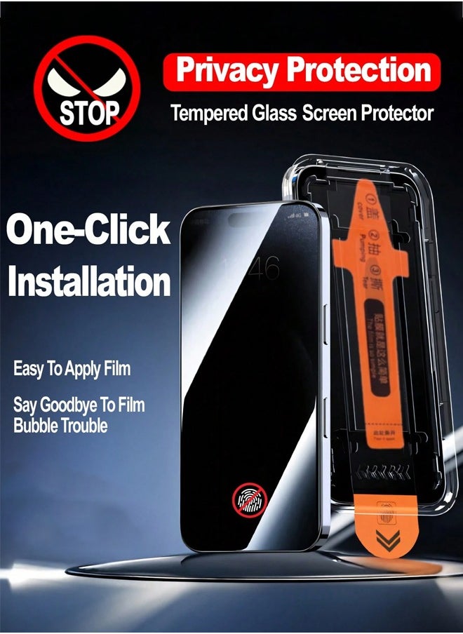 General - Screen Protector for iPhone 16 Pro Max 6.9 inch - Anti Spy Private Tempered Glass Film, Case Friendly, 9H Hardness, Ultimate Privacy Protection - Image 1