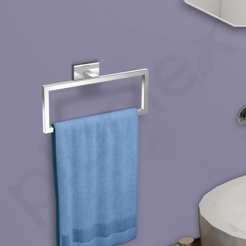 Plantex 304 Grade Stainless Steel Compact Napkin Holder for Wash Basin/Hand Towel Hanger/Napkin Holder/Bathroom Accessories - Benz (Chrome) - Image 2