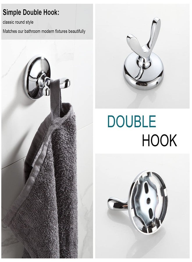 BGL Bathroom Hardware Set Chrome Adjustable Expandable Bath Towel Bars Bathroom Accessory Set Towel Racks 8-Pieces Wall Mount - Image 5
