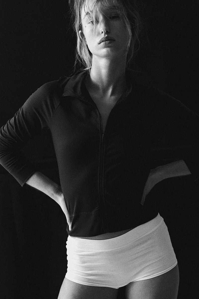 H&M Soft-touch zip-through cardigan