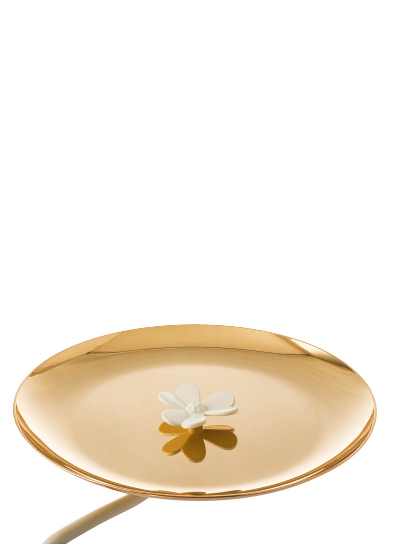 السيف  حامل حلاوة قطوف من المعدن 2 صحون بتصميم جميل مع وردة بالوسط من السيف - Image 2