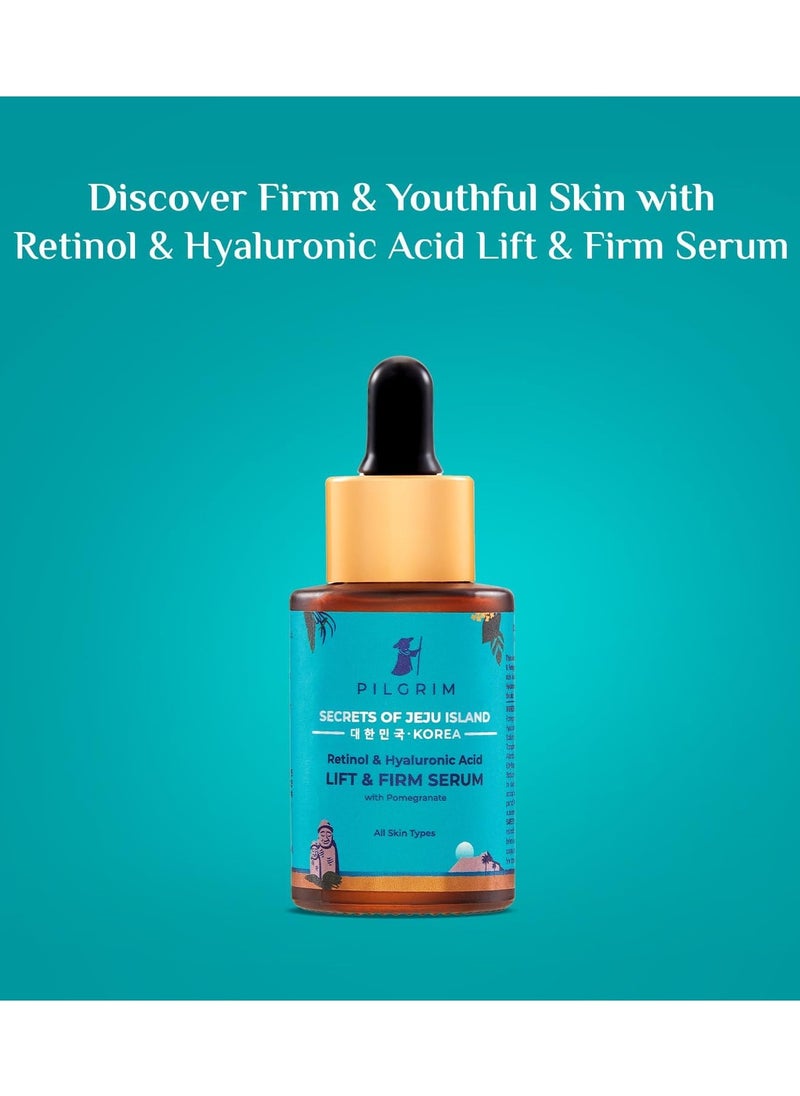 PILGRIM - PILGRIM Lift & Firm Anti Aging Serum | Retinol serum for face| Reduce Fine Lines & Wrinkles|For Men & Women |All Skin Types|30ml - Image 1