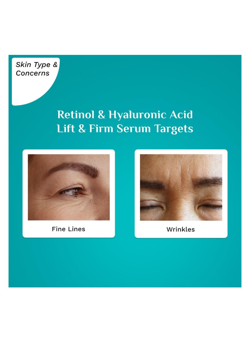 PILGRIM - PILGRIM Lift & Firm Anti Aging Serum | Retinol serum for face| Reduce Fine Lines & Wrinkles|For Men & Women |All Skin Types|30ml - Image 1