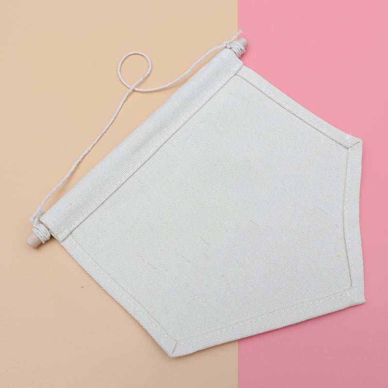 Pin Display Pennant Banner Enamel Lapel Pin Badge Flag Plain Blank Canvas Wall Banner(Primary Color/S) - Image 1
