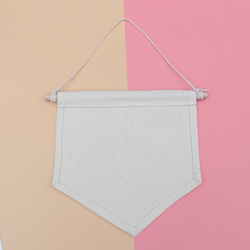 Pin Display Pennant Banner Enamel Lapel Pin Badge Flag Plain Blank Canvas Wall Banner(Primary Color/S) - Image 4