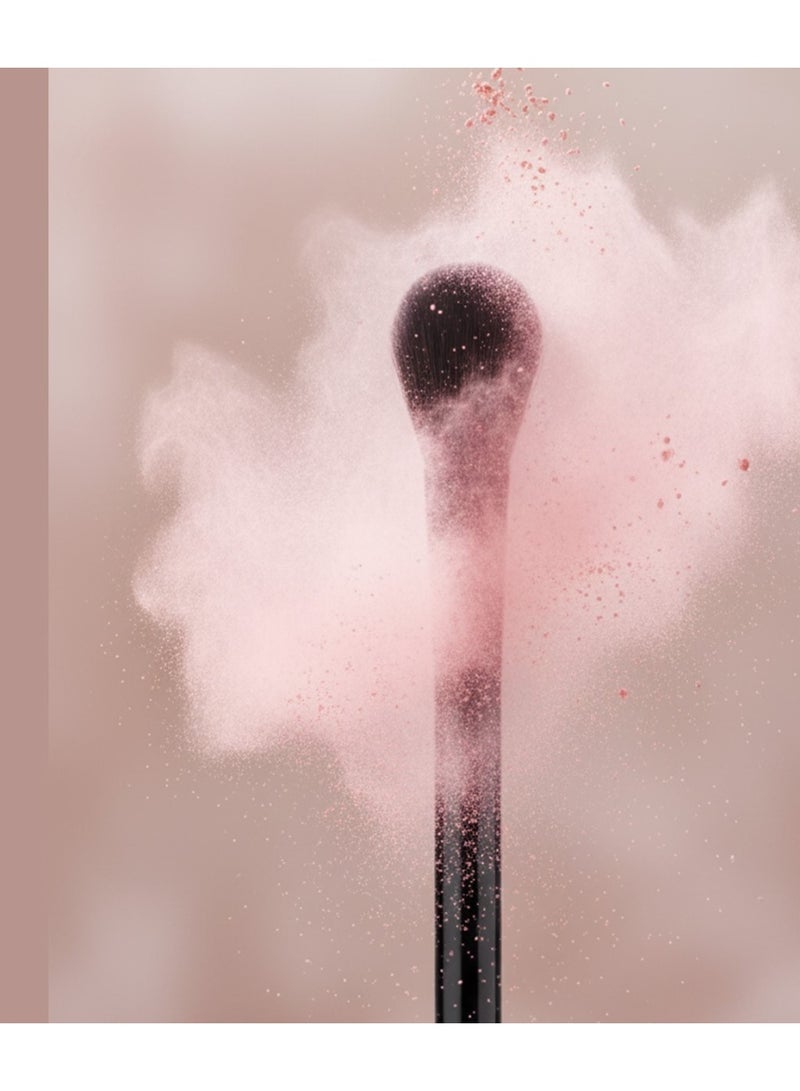 Energy Professional Single Blush Brush With Long Glossy Black Handle And Soft Flexible Bristles For Smooth Powder Pickup, Natural Blending And Even Blush Application - Image 4