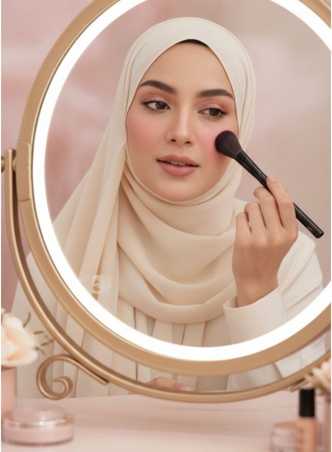 Energy Professional Single Blush Brush With Long Glossy Black Handle And Soft Flexible Bristles For Smooth Powder Pickup, Natural Blending And Even Blush Application - Image 2