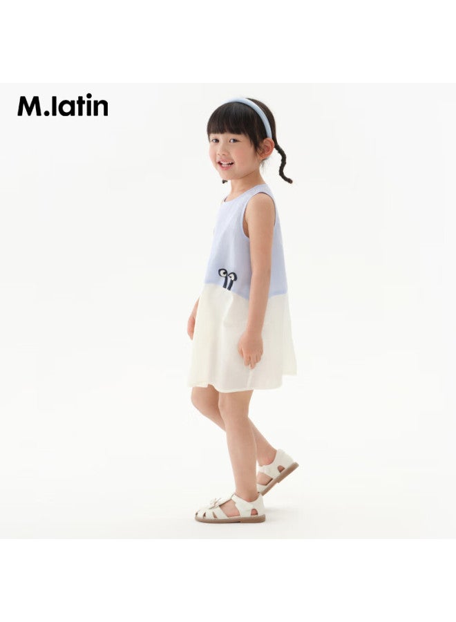 M.latin Children's Clothing, Malaolin Summer New Girls' Toddler Snail-shaped Vest Dress - Image 1