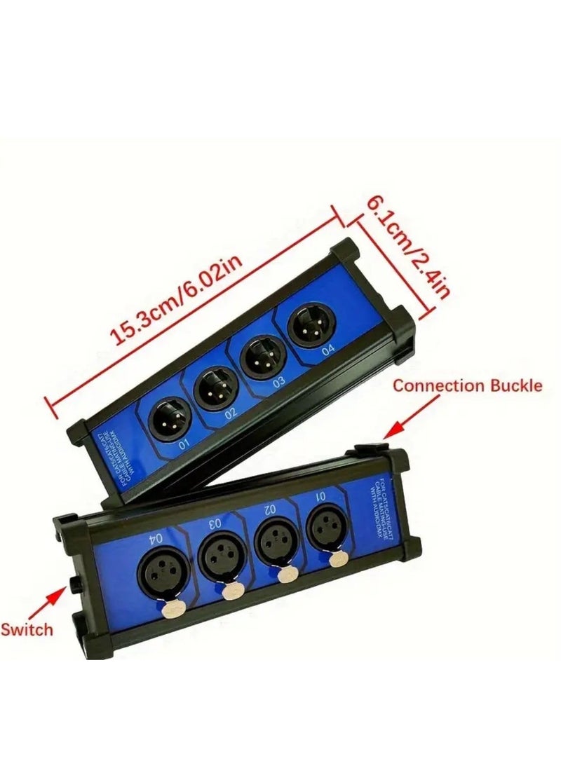 Professional XLR Audio Cable Tester – 4-Channel, Dual-Sided Testing Box, Blue and Black Male & Female XLR Connectors for Audio Cable Diagnostics - pzsku/ZC884B0E57ACE640820BAZ/45/_/1737798455/7e9f5767-2b20-4f90-901c-d52a278c1cae