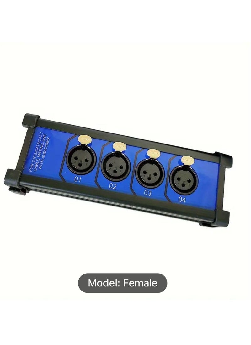 Professional XLR Audio Cable Tester – 4-Channel, Dual-Sided Testing Box, Blue and Black Male & Female XLR Connectors for Audio Cable Diagnostics - pzsku/ZC884B0E57ACE640820BAZ/45/_/1737798482/022d1433-3682-4602-82a9-a86f398ac87a