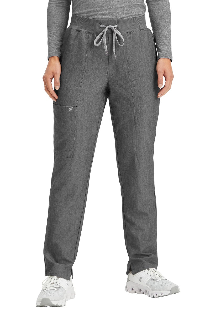 Fabletics Women's Performance Scrub Pant - MotionTech, 4-Way Stretch, Pocket-Packed, Lightweight, Semi-Slim Fit, 4X / Short 26 in | 26, Wine - Image 1