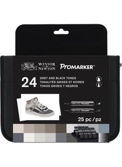 Winsor Newton ProMarker Black Gray Set of 24 