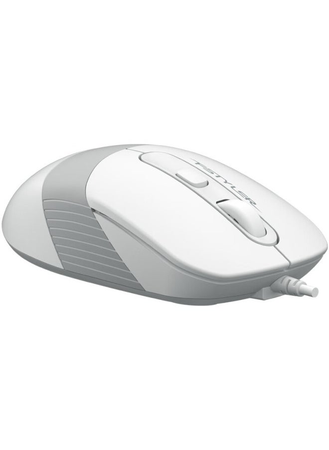 A4TECH A4tech Fm10s Silent Wireless Mouse For Laptop And Desktop, Office And Home Use, Portable, Non-slip Dual-color Wing Design, Usb Interface, Ivory White  - Image 3