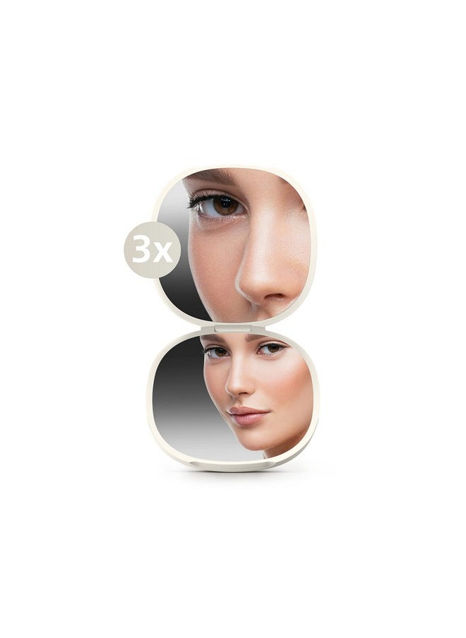Joseph Joseph 75006 Viva Magnifying Compact Cosmetic Mirror 1X/3X Shell  - Image 2