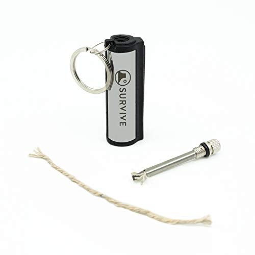 SURVIVE Permanent Match, Pack of 5, The Forever Lighter, Emergency Waterproof Fire Starter Striker Set, Metal Keychain Unlimited Strike Anywhere Stick - Image 3