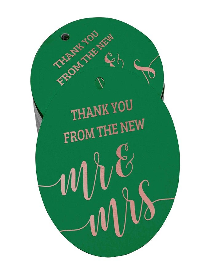 Inkdotpot Thank You from The New Wedding Bottle Tag Rose Gold Foil Favor Hang Tags Pack of 100 - Image 1