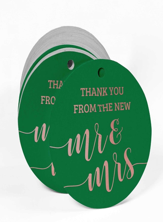 Inkdotpot Thank You from The New Wedding Bottle Tag Rose Gold Foil Favor Hang Tags Pack of 100 - Image 2