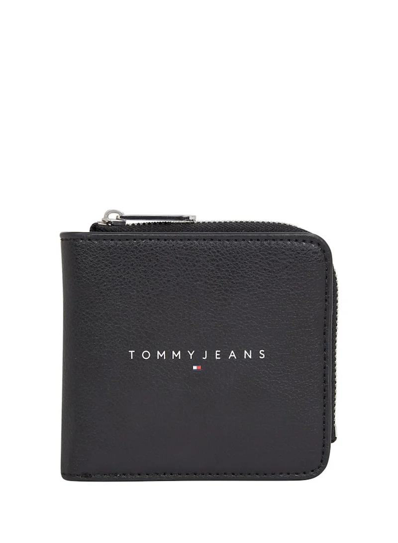 تومي جينز Logo Print Linear Bifold Wallet