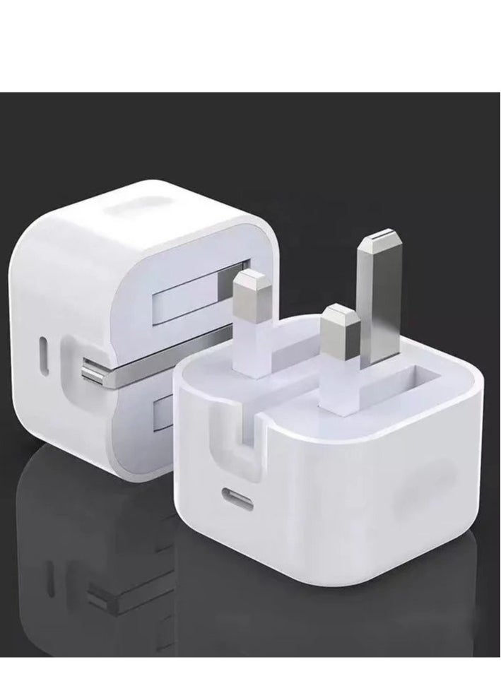 20W USB-C Fast Charger Adapter, Compact Wall Charger for iPhone 15/14/13/12/11/SE2020/XR/XS Max/X, iPad, Fast Charging Compatible with iPhone & Type-C Devices, Includes USB-C Cable