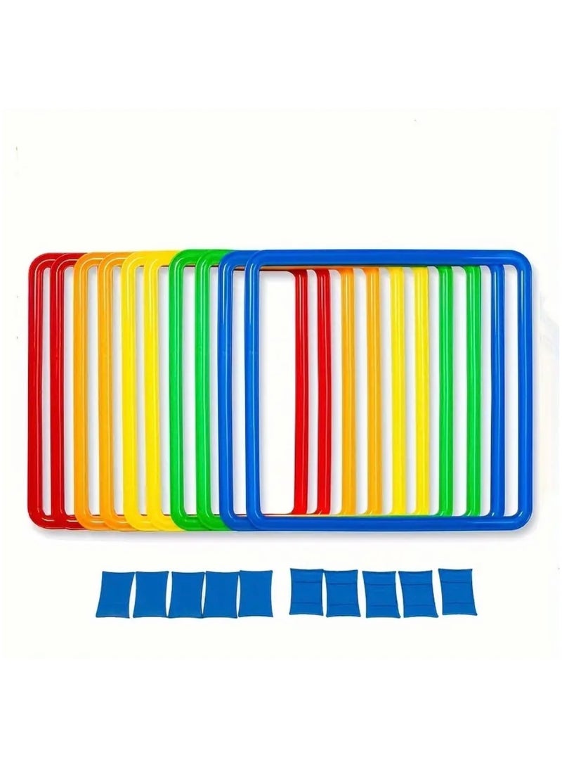 Just Quality 10pcs Plastic Sports Themed Jumping Rings Set with Connectors - Versatile Indoor Family Party Game for Baby Shower, Bridal Shower, Birthday, Graduation - No Electricity Needed, Ideal for New Year Events & Party Supplies  - Image 5