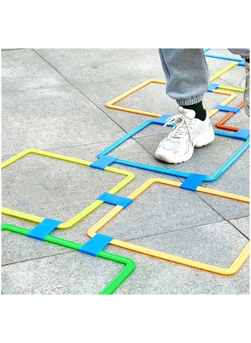 Just Quality 10pcs Plastic Sports Themed Jumping Rings Set with Connectors - Versatile Indoor Family Party Game for Baby Shower, Bridal Shower, Birthday, Graduation - No Electricity Needed, Ideal for New Year Events & Party Supplies  - Image 4
