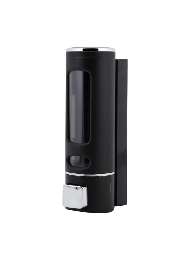 Kkd KKD® ABS Plastic Wall Mounted Cylindrical Soap Dispenser, Leak-Free Multipurpose Liquid Dispenser for Hand Wash,Shampoo, Gel Dispenser for Bathroom/Basin/Kitchen Sink (Black, 400 ml) (Pack of 2)  - Image 2
