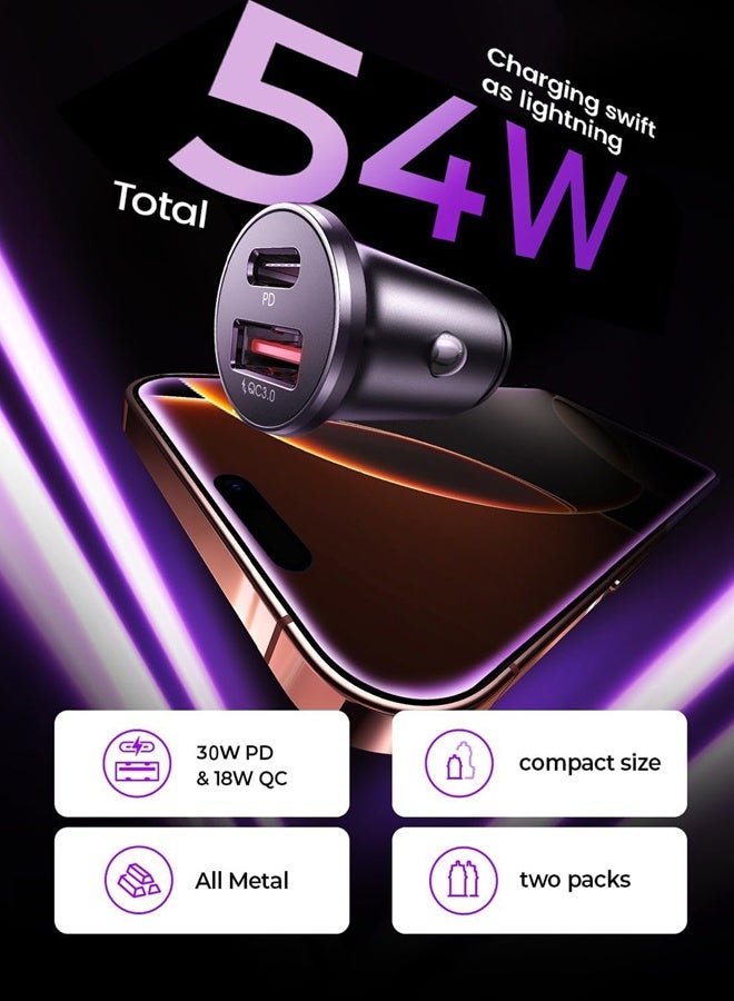 Car Phone Charger USB Type-c, Cigarette Lighter Adapter, Car Accessories for iPhone, USB C Car Charger Adapter  12v, Fit for iPhone 16E 16 15 14 13 12 Samsung S25 Google iPad Android - Image 2