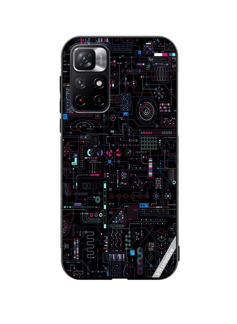 Protective Case Cover For Xiaomi Redmi Note 11T 5G Circuit Board Design Multicolour
