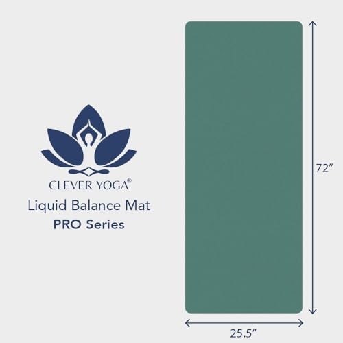 Clever Yoga Better Grip Thick Yoga Mat - Beginner Exercise Yoga Mat with Non-Slip Surface for Home Gym, Earth-Friendly & Recyclable Pilates and Workout Pad Women & Men, 1/4 Inch Thick, Olive Green - Image 4