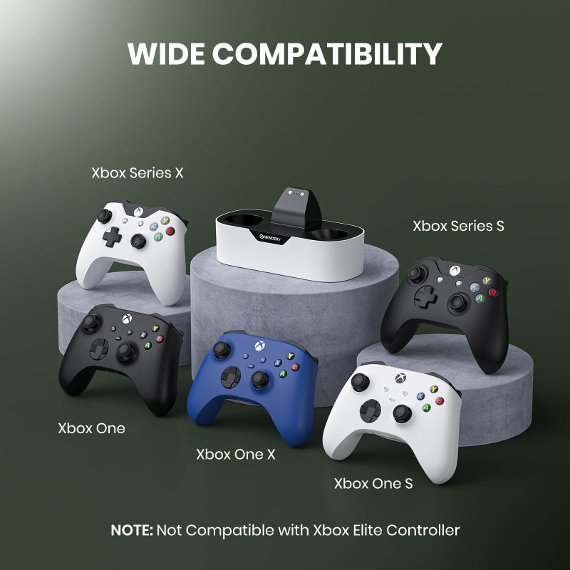 NEWDERY Solo Charger Station for Xbox Wireless Controllers, Fast Charging Dock Single Charging Stand for Xbox One/Series X|S Controller - Image 4