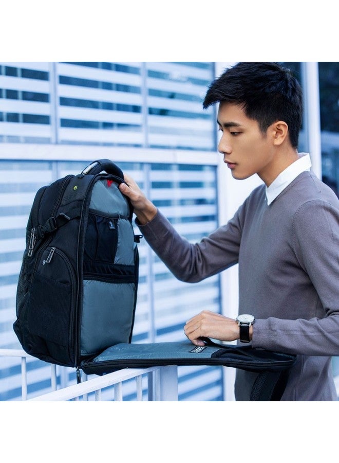 Wenger Swiss Army Knife 15-inch Laptop Bag, Business Backpack For Men And Women, High-tech Large Capacity, Premium Black - Image 2