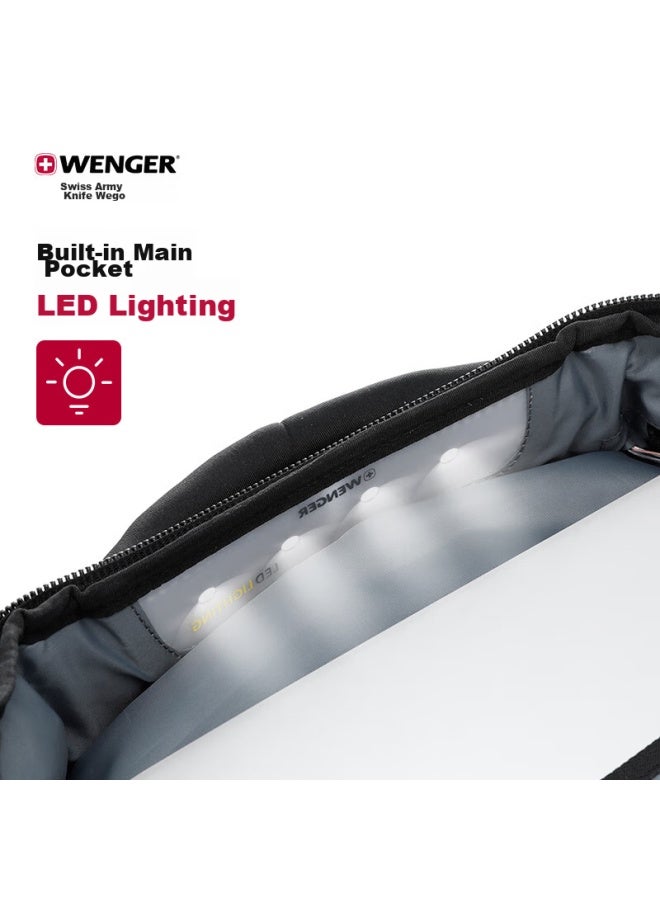 Wenger Swiss Army Knife 15-inch Laptop Bag, Business Backpack For Men And Women, High-tech Large Capacity, Premium Black - Image 5