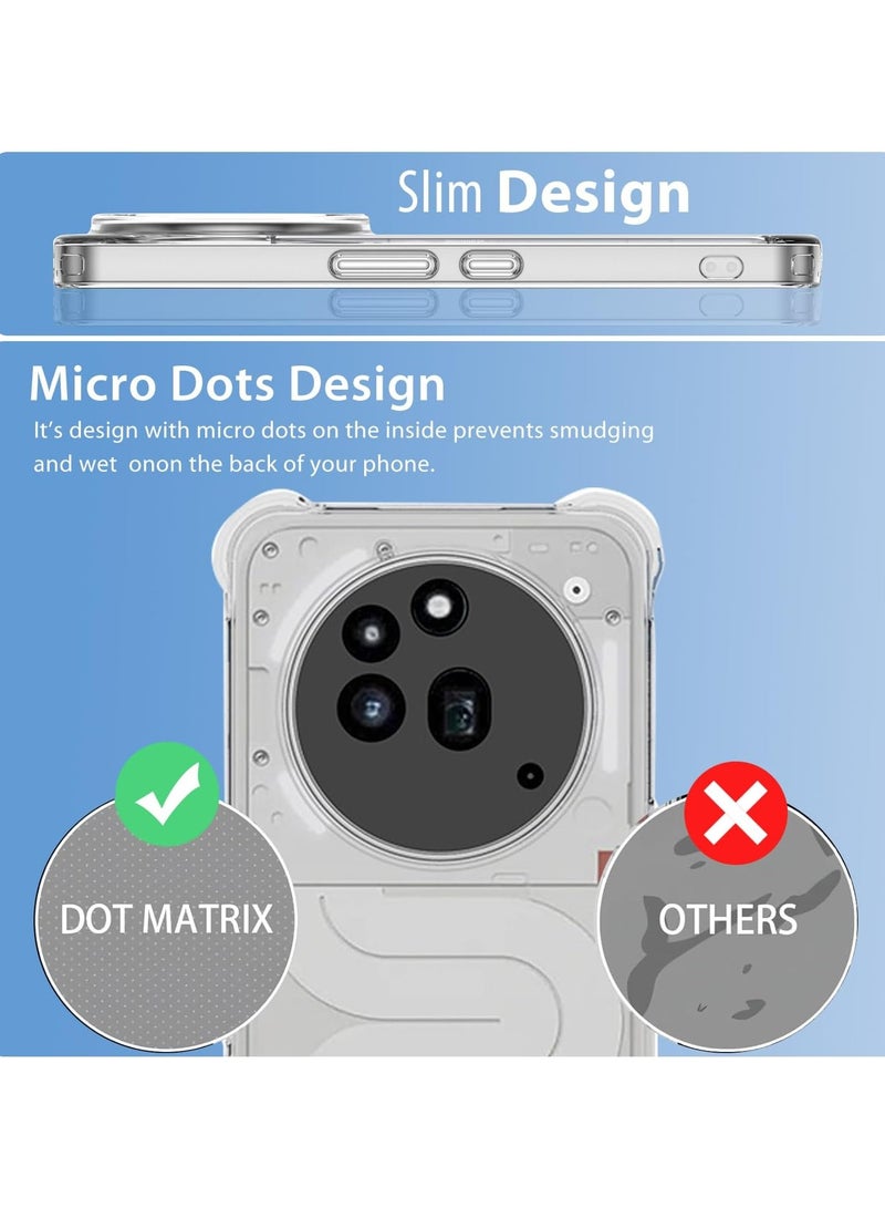 Case for Nothing Phone 3a Pro Clear Cover Case with Camera Protection Transparent Reinforced Corner Bumper Soft TPU Cover Shockproof Phone Case for Nothing Phone 3a Pro  - Image 3