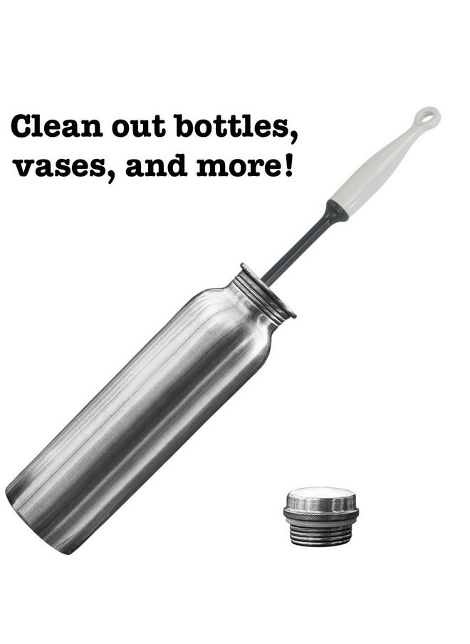 Iconikal Iconikal 12-Inch Silicone Bottle Brush, Gray, 2-Pack Clean Water Bottles, Shakers, Mixers  - Image 3