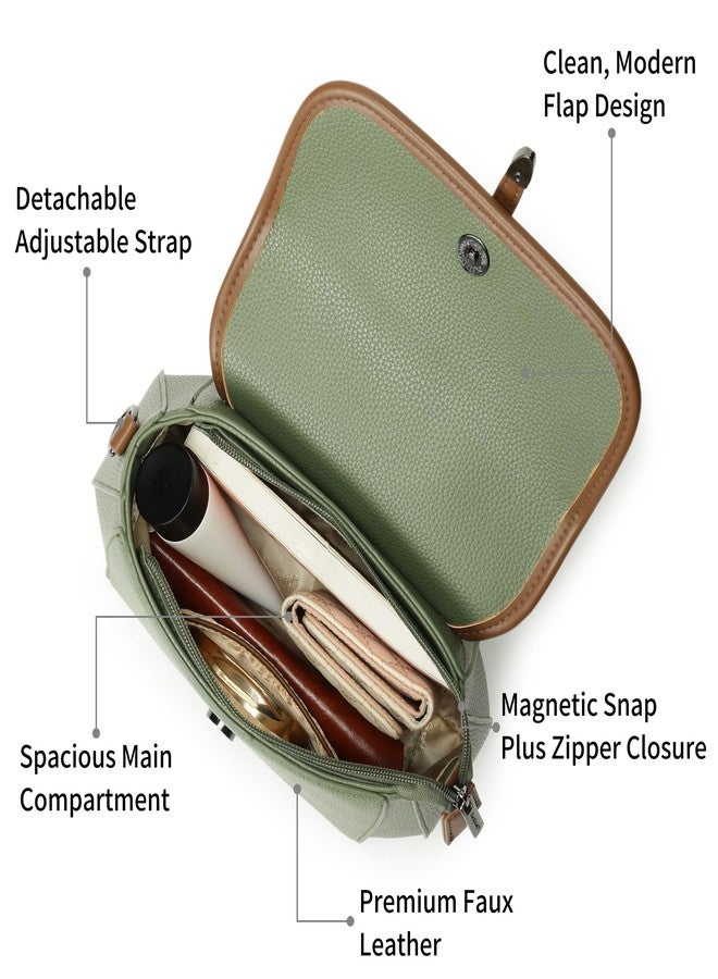 Fastrack Orbit Flap Sling | Faux-Leather Women’s Sling Bag | Spacious Compartment & Detachable Strap for Daily Use - Image 3