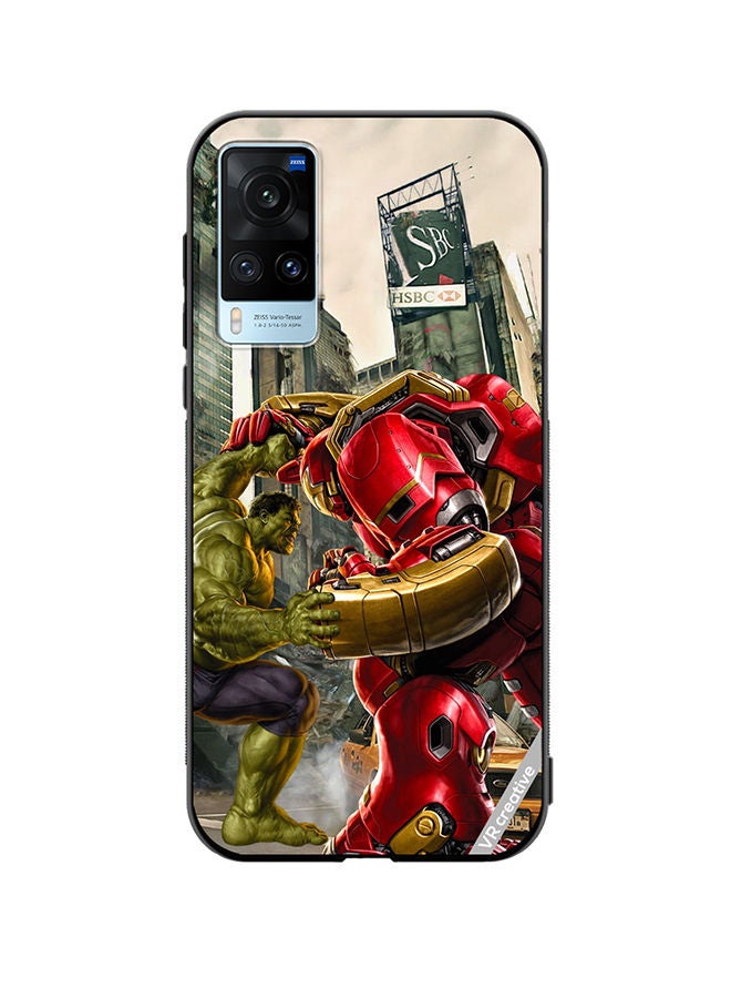 VR CREATIVE Protective Case Cover For Vivo X60 Hulk Vs Hulkbuster Design Multicolour - Image 1