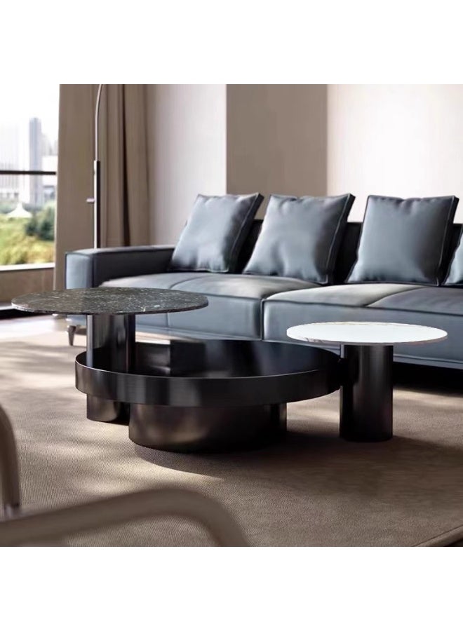 بيتونيا طاولة قهوة 3 قطع اشورا - اسود - Image 3