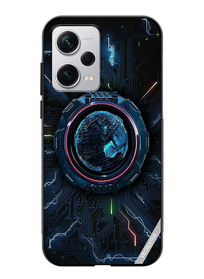 Protective Case Cover For Xiaomi Redmi Note 12 Pro Plus Rainmeter Design Design Multicolour
