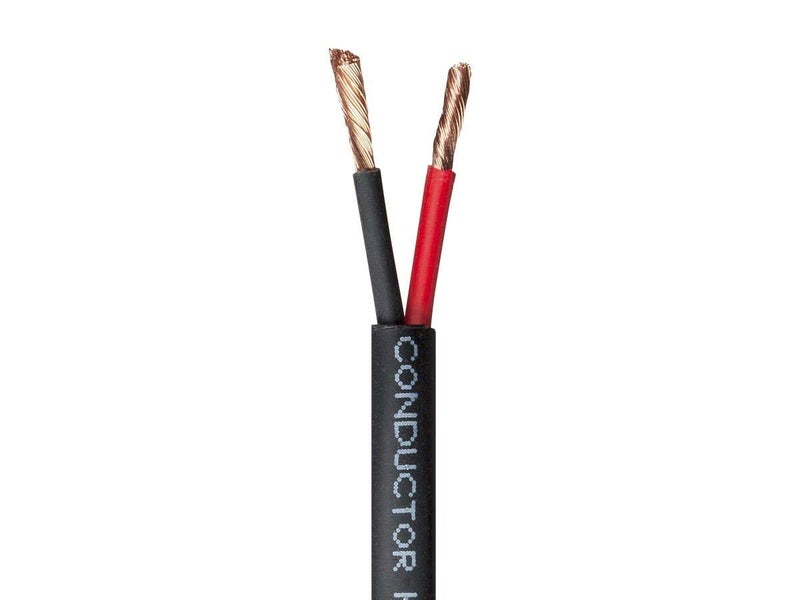 Monoprice Monoprice Speaker Wire - 2-Conductor, CMP Rated, UL, Color Coded Conductors, 14 AWG, 250 Feet, Black - Nimbus Series 