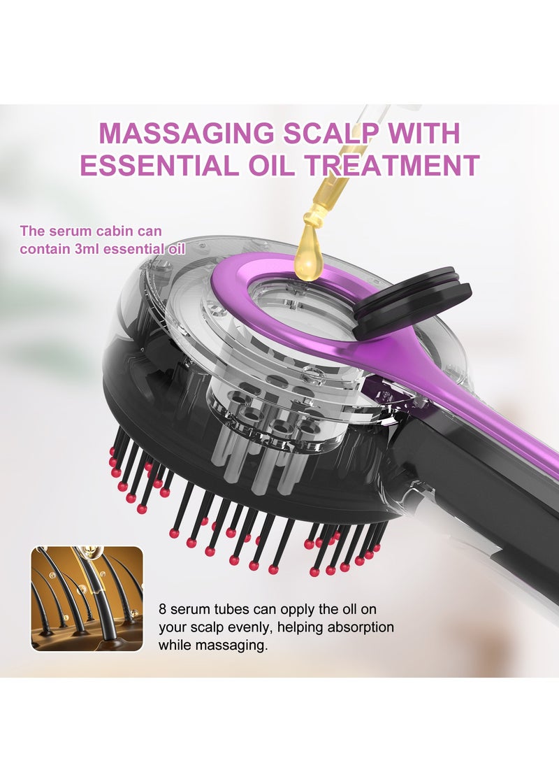 Prime by javaudan Scalp Massaging Brush with Oil Applicator with Red Light Therapy Cordless Electric Massager for Scalp & Hair, Portable Deep Massager for Hair & Head Relaxation, IPX7 Waterproof Oil Dispenser for Hair 3 Modes - Image 3