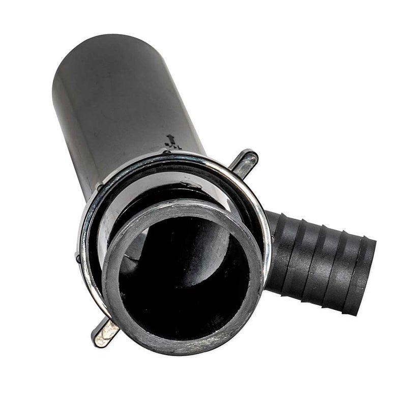EZ-FLO 1-1/2 Inch x 8 Inch Branched Dishwasher Tailpiece, Direct Connection for Tubular Drain Applications, 7/8 Inch OD Branch, Black Polypropylene, 35328 - Image 3