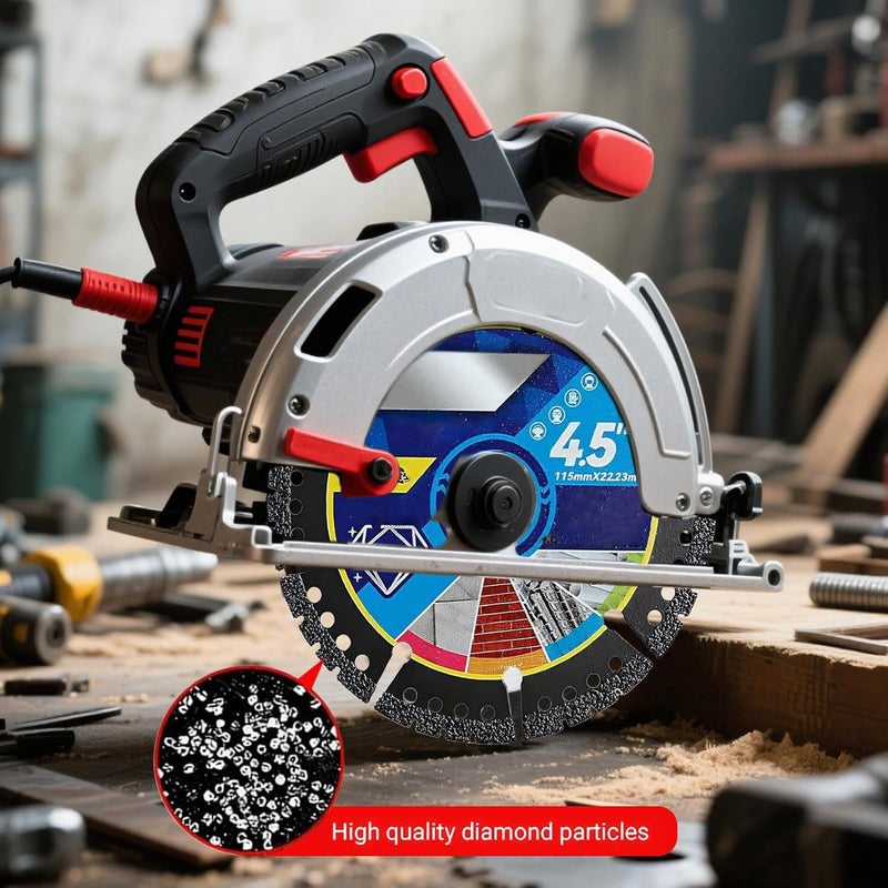 4.5 بوصة 3 قطع قرص منشار عجلة ملحقة طاحونة زاوية للبلاط الرخام الخرسانة الفولاذ - Image 3