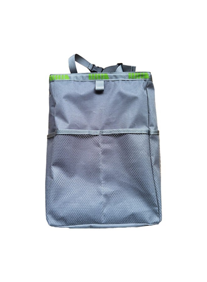 Generic Foldable Car Garbage Can Oxford Garbage Bag Adjustable Straps Can Be Hung for Home, Car, Camping  - Image 1